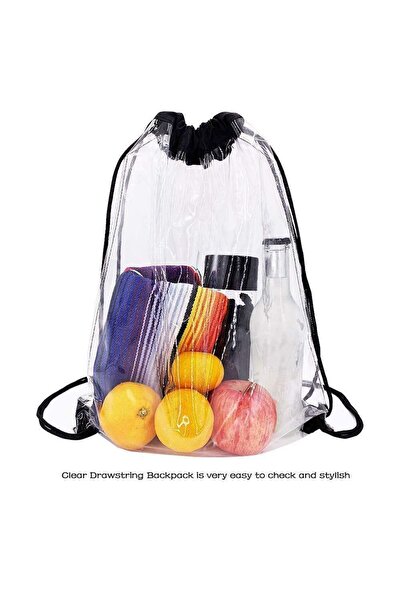 LOQI Lightweight and Waterproof Transparent Transparent Backpack - Travel and Beach Bag