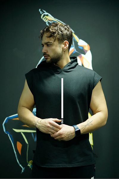 Oxlade Sports Tank Top Gym Hooded Fitness Tank Top 100% Cotton Quality Fabric Onstage®