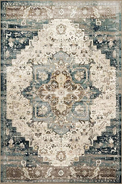 Rugs Modern Halı Covor decorativ vintage cu model tradițional tematic albastr...