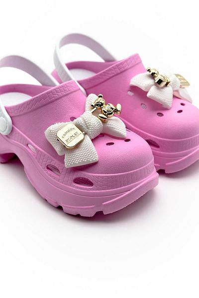 Shoebutik Suzi Pink White Slippers