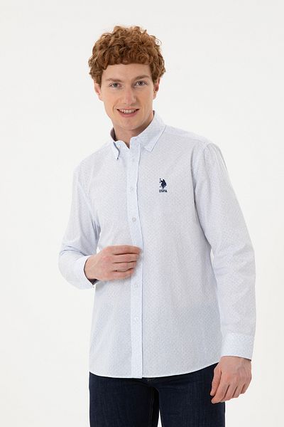 U.S. Polo Assn. Ανδρικό μακρυμάνικο πουκάμισο 100% βαμβάκι 1830967