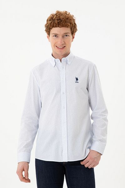 U.S. Polo Assn. Ανδρικό μακρυμάνικο πουκάμισο 100% βαμβάκι 1830967