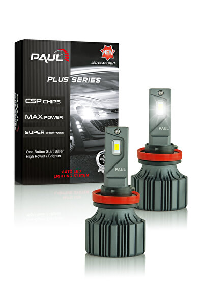 PAULLED Paul Plus H11 18.000 Lümen Güç Şimşek Etkili Odaklı Ufuk Çizgili Csp Led 1 Yıl Garanti