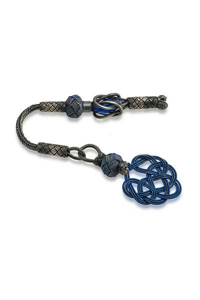BESKAR Silver Trabzon Knitted Kazaz Rosary with Tassel