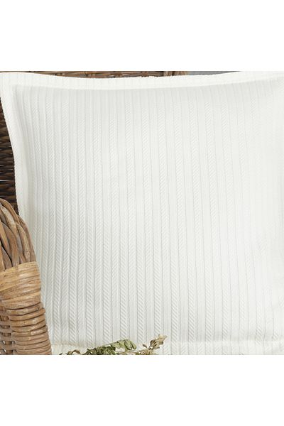 Lief Home Πλεκτή μοτίβο Πικέ Μαξιλαροθήκη |   40x40 (1 τεμάχιο)