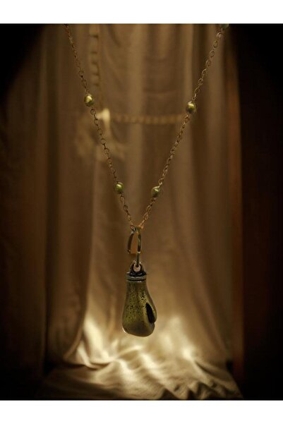 whocares Women's Necklaces with Chain - Small Boxing Gloves, Symbol, Antique Color Quality