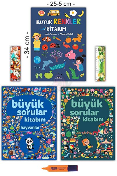 Yapı Kredi Yayınları Büyük Sorular Renkler Hayvanlar Kitabım Seti (0-3 Yaş için)