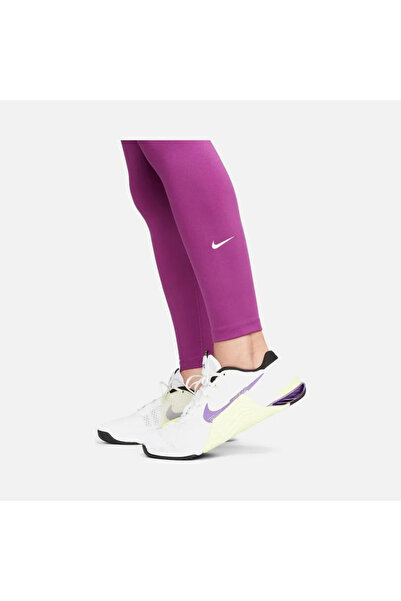Nike One Dri-Fit High-Waisted Training Kadın yüksek belli mor  Tayt dm7278