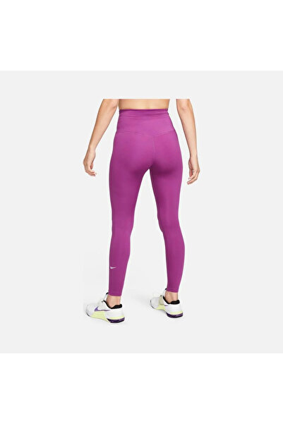 Nike One Dri-Fit High-Waisted Training Kadın yüksek belli mor  Tayt dm7278