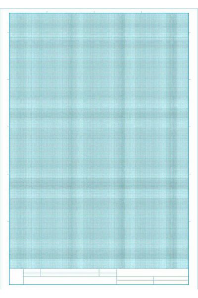 Etika A4 Blue Millimetric Technical Painting Memo Pad - 30 Sheets