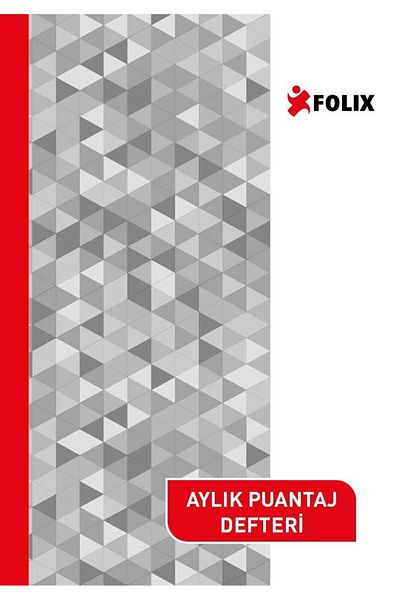 Folix Monthly Polka Dot-Messay Book Large 12 Pieces