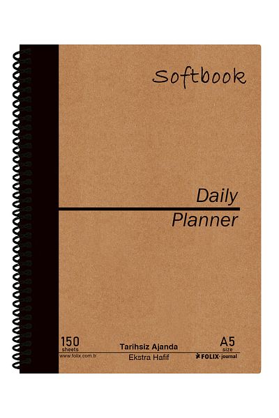 Etika A5Spirally Daily Agenda - Serih Kaporlu Daily Planner Daily Journal
