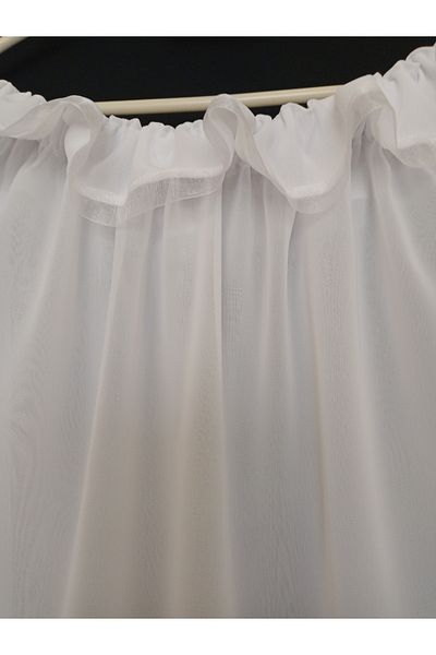 KobalBusiness Lattice tulle- white multi-chiffon organza ribbon M-145 cm diameter tulle