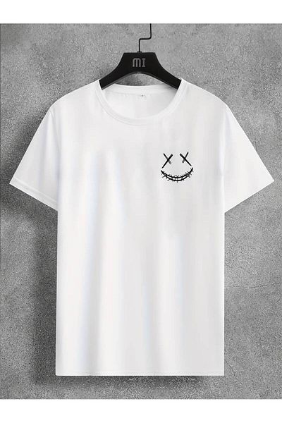 NOFLEN Tricou oversize 100% bumbac cu imprimeu ursuleț de pluș unisex