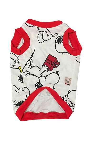 Barneystore Dog Patterned 100% Cotton Combed Tank Top