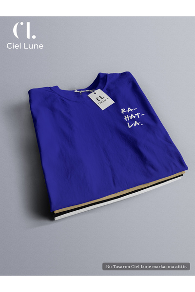 NEVERMIND Design special unisex Be Calm - Tricou supradimensionat