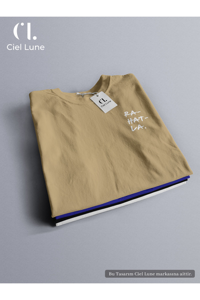 NEVERMIND Design special unisex Be Calm - Tricou supradimensionat