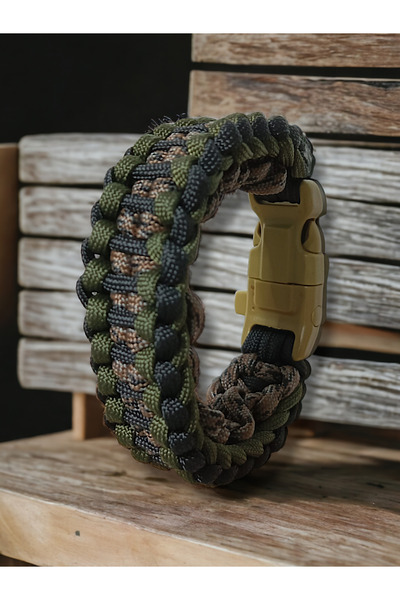 PARACORD Extrem pusula düdük bıçak set askeri paracord