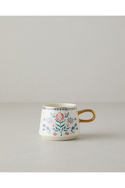 English Home Carnival Flower Stoneware Mug Colorful