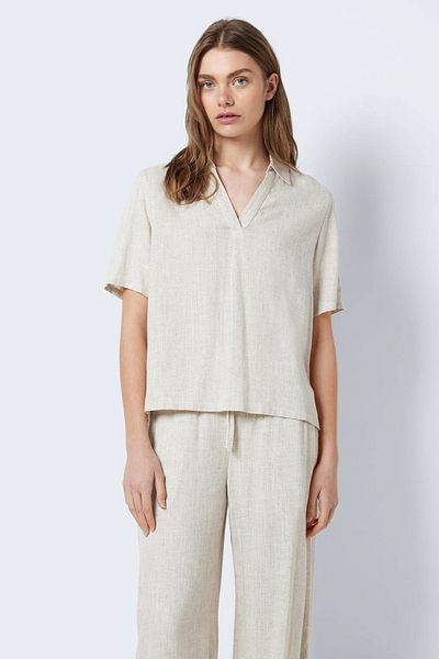 Noisy May NMLEILANI S/S POLO TOP WVN NOOS