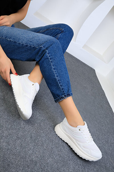 SOHO Women's White Sneakers 19006