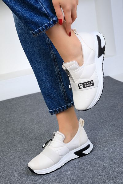 SOHO Women's White Sneakers 19017