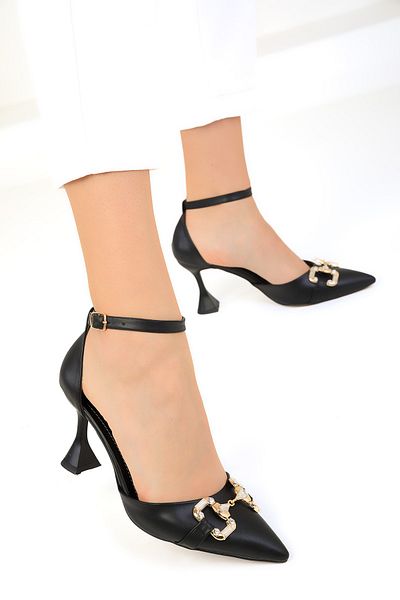SOHO Black Women's Classic Heeled Shoes 19038