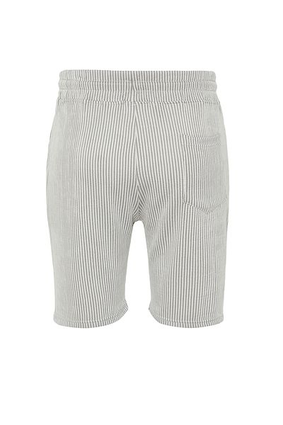 Trendyol Collection Regular Cut Gray Striped Shorts - TMNSS24SR00065
