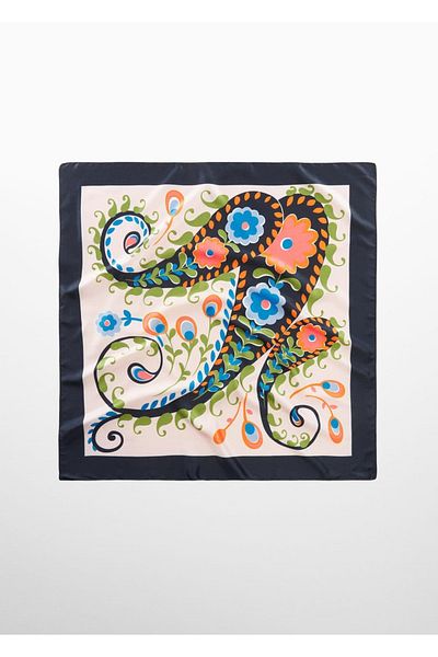 MANGO Woman Schal mit Paisleymuster