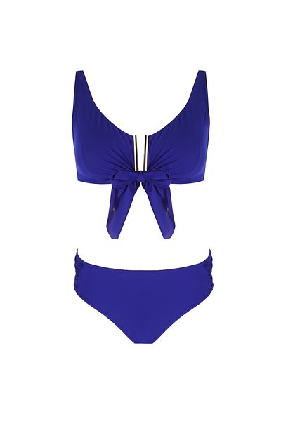 ZEKİ Women's Navy Blue Bikini Set