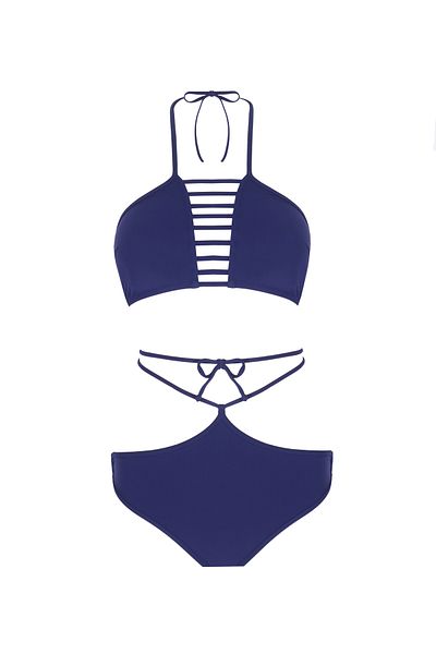 ZEKİ Bikini cu design în dungi