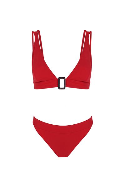 ZEKİ Buckle Triangle Bikini