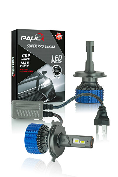 PAULLED Paul Süper Pro H4 24.000 Lümen Güç Şimşek Etkili Odaklı Ufuk Çizgili Csp Led 1 Yıl Garanti