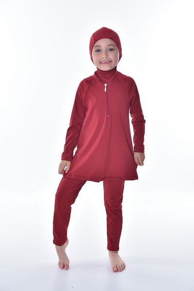 Rs Ramuni Girl's Poppy, Hijab, Dress Closed Swimsuit