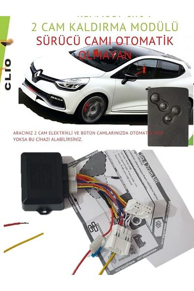 Yerlikit DOMESTIC CLIO4 Compatible 2-PIECE GLASS MODULE (ONLY FRONT 2-GLASS ELECTRIC CLIO)