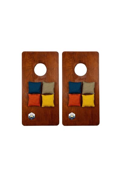 Cornhole Game Set 2'li Mini Boy Natural Renk