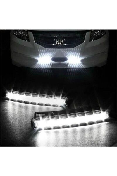 Oto Çizgi Gündüz Ledi Gündüz Farı Led Sis Farı 8 Led Güçlü