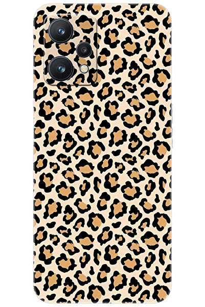 realme 9 PRO (RMX3472) Uyumlu Kılıf Desen Baskılı Silikon Leopar Desen STK:74...
