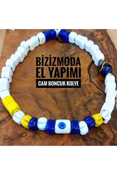 bizizmoda الطابق السفلي الزجاج حبة Serenay الزجاج قلادة عين الشر حبة قلادة