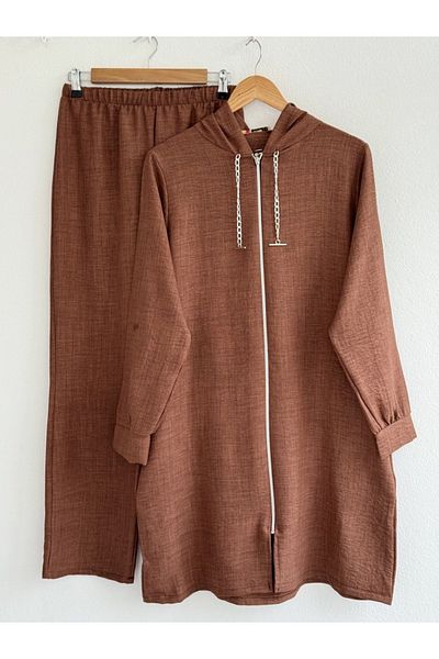 Lalibertaa LONG POCKET HOODED SET TUN