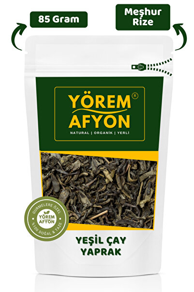 Gülçehre Rize Yöresinden Yerli Hasat Yemyeşil Yumuşak Içim Yaprak Yeşil Çay {camellia Sinensis}| 85gr.