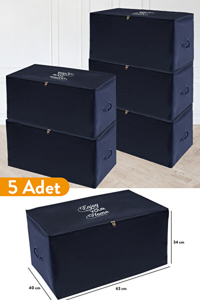 Serstil 5 штук - Середній розмір Lacivert Hurç 63 X 40 X 34 см