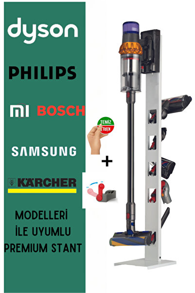 Quacker Dyson Bosch Philips Karcher Samsung Xiaomi Uyumlu Dikey Süpürge Stand...