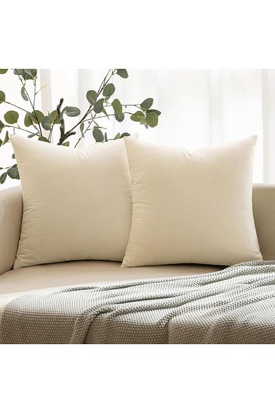 İzgi Concept 2 Pieces Luxury Throw Pillow Inner Cushion Washable Ranforce Fabric Ultra Plump 100% Silicone Filled Size Selector