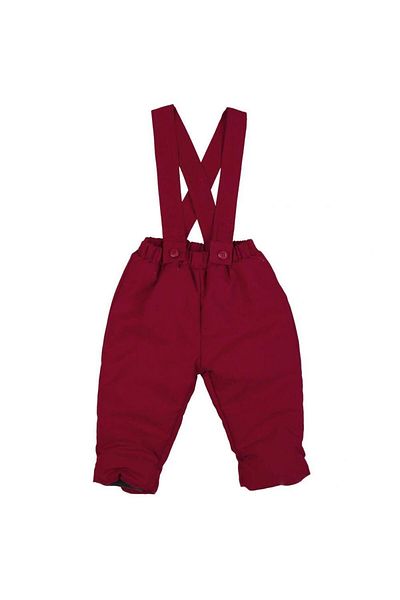 Bebepan Baby Suspender Snow Pants Claret Red