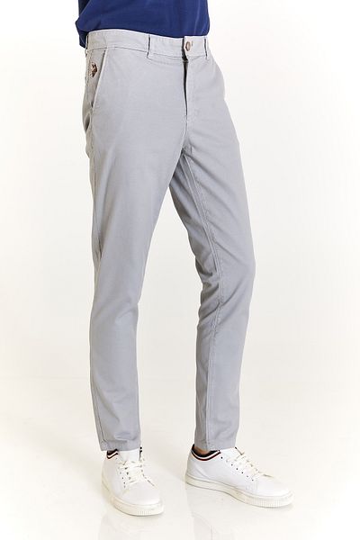 U.S. Polo Assn. ΠΑΝΤΕΛΟΝΙ ΑΜΕΡΙΚΑΝΙΚΗΣ POLO ASSNMEN's WVEN POCKET SLIM FIT - ΓΚΡΙ