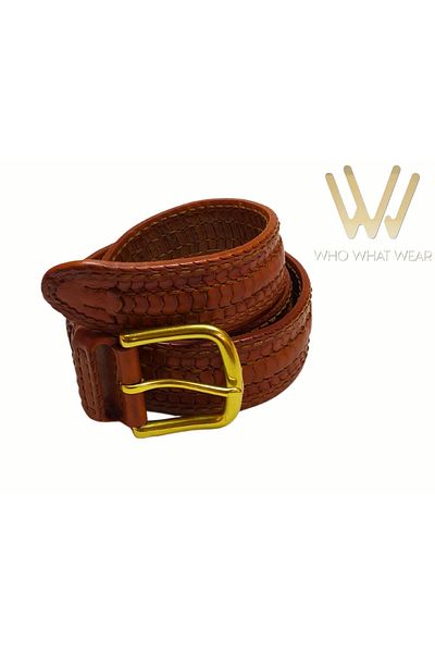 GÖN MEN'S LEATHER BELT 100% LEATHER HANDMADE (WALF)