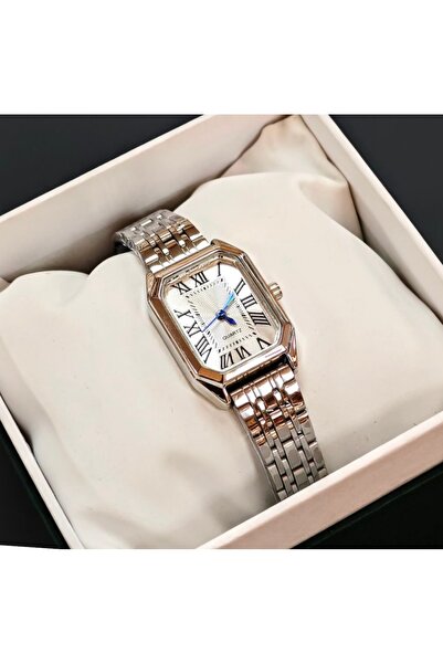 pullmarkt ساعة يد نسائية بأرقام رومانية