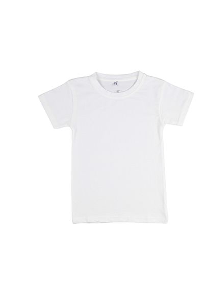 By Cwhr 100% Cotton Lycra Short Sleeve Summer Children's Badi Boy's White Badi Girl's White Badi