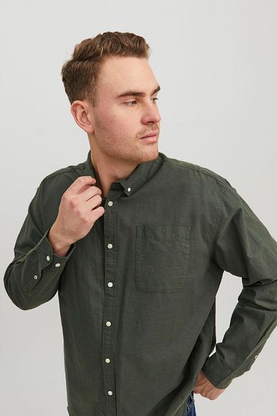 Jack & Jones Πουκάμισο Classic Oxford μεγάλου μεγέθους -12190444 - BS